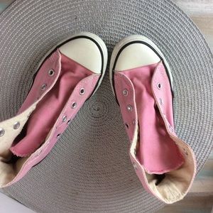 Girls pink hi tops